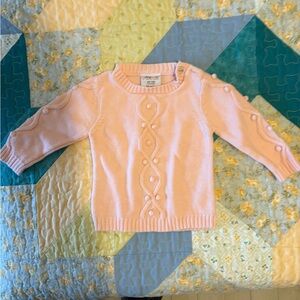 Cartwheels by Charlie Paige Light Pink Infant Sweater